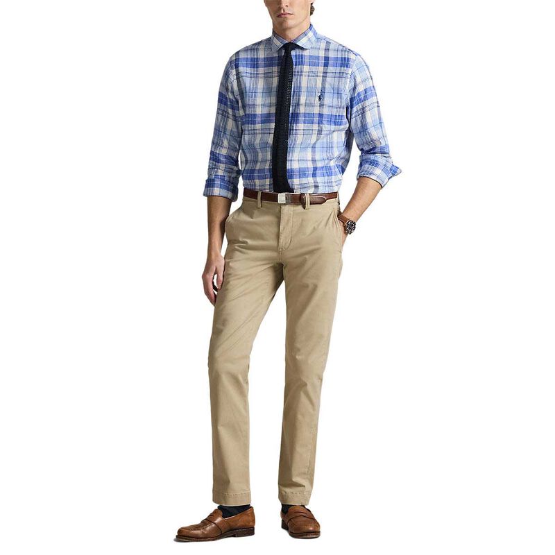 Polo Ralph Lauren Custom Fit Plaid Linen-Blend Shirt image number 3